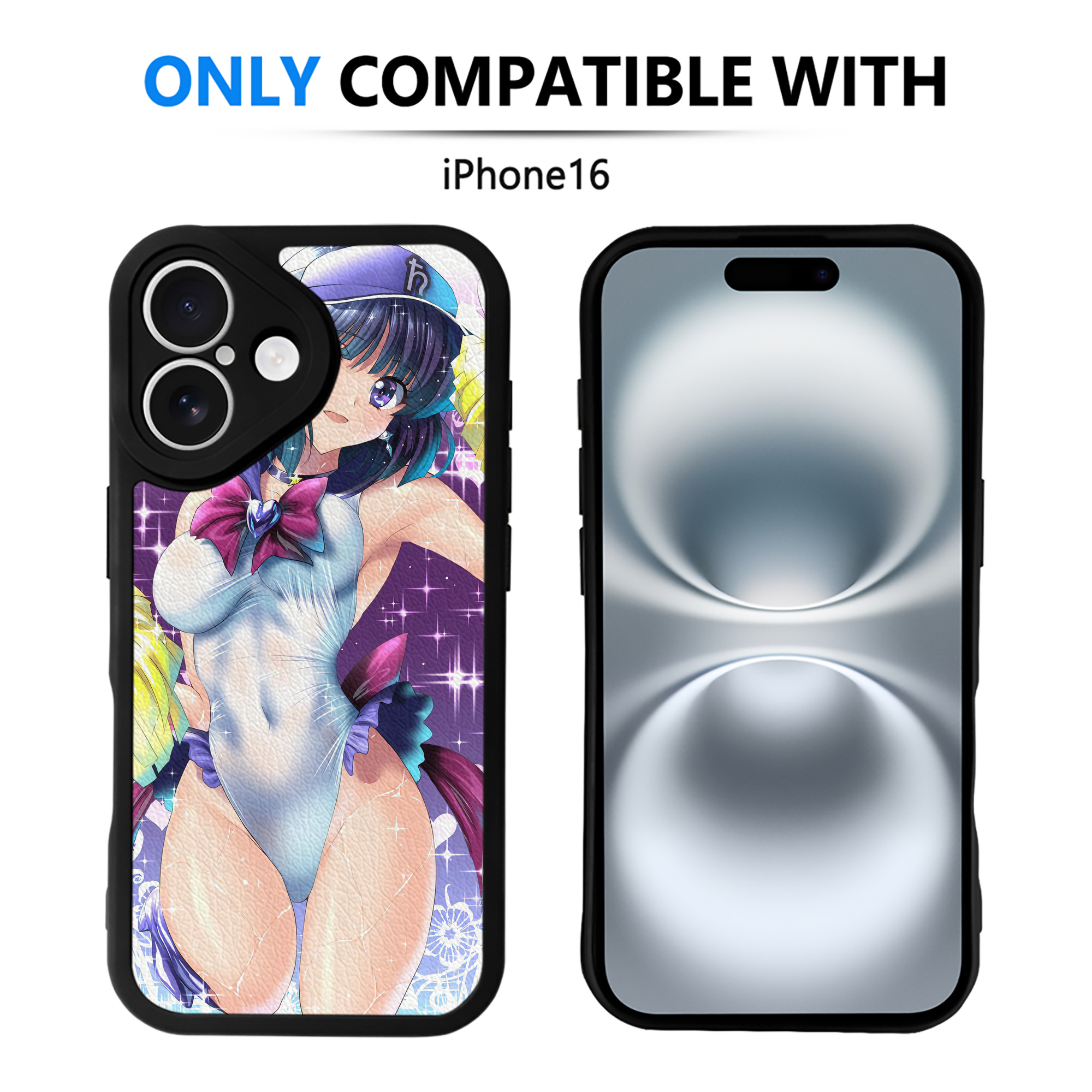 （画像用） 美少女戦士セーラームーン Sailor Moon 【iPhone 16シリーズ対応】シリコンスマホケース（レザー調） 材質：シリコン